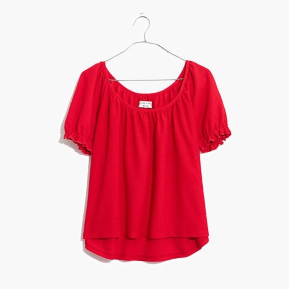 Madewell Texture & Thread Peasant Top